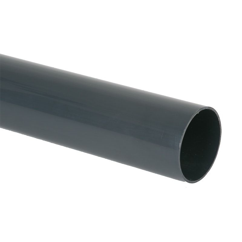 Image of Brett Martin Plastic Guttering Round Downpipe 2.5m Length 68mm - Anthracite Grey