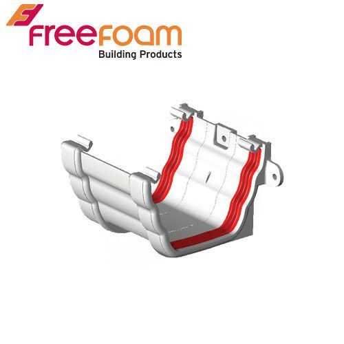 Image of Freeflow Ogee Style Plastic Guttering Union Bracket - White