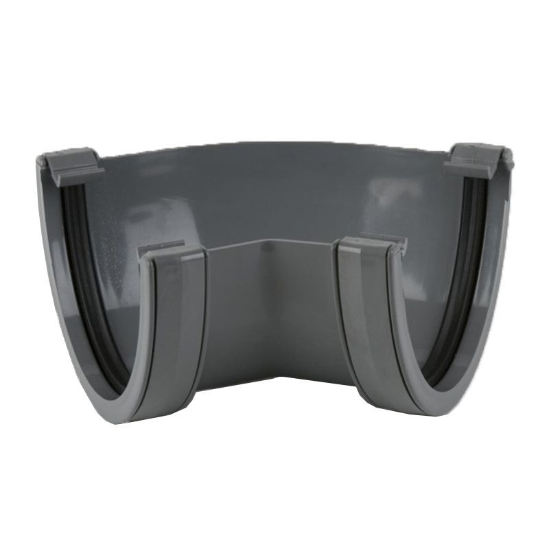 Product image for Brett Martin Plastic Guttering Deepstyle Special Fabricated Angle 115mm - Grey