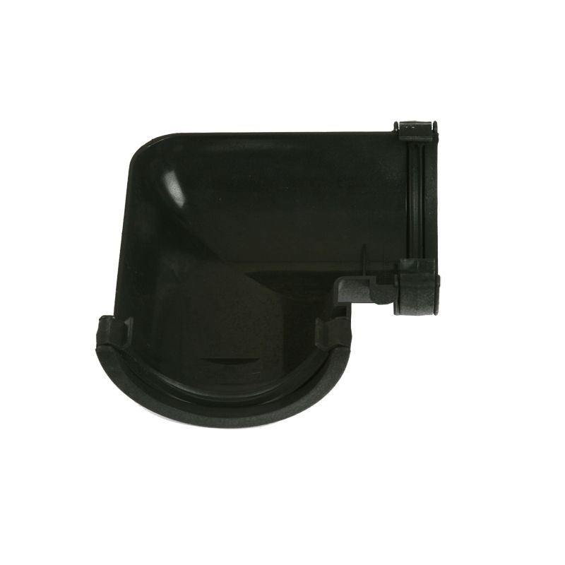 Image of Cast Iron Style Half Round Guttering 112mm 90dg Angle - Black