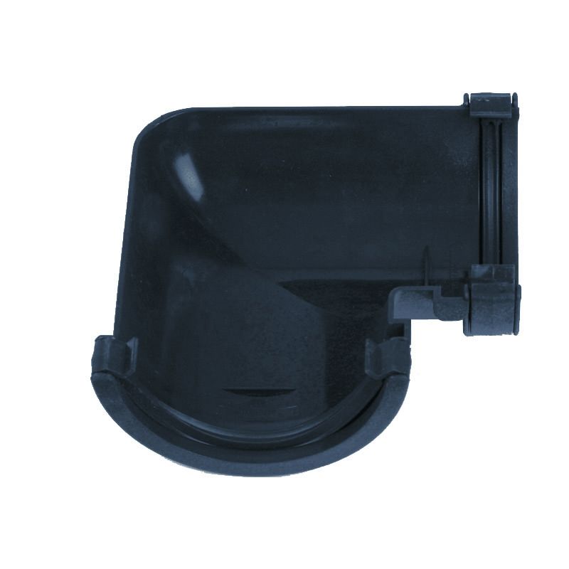 Product image for Cast Iron Style Gutter 112mm Half Round 90dg Angle - Anthracite Grey