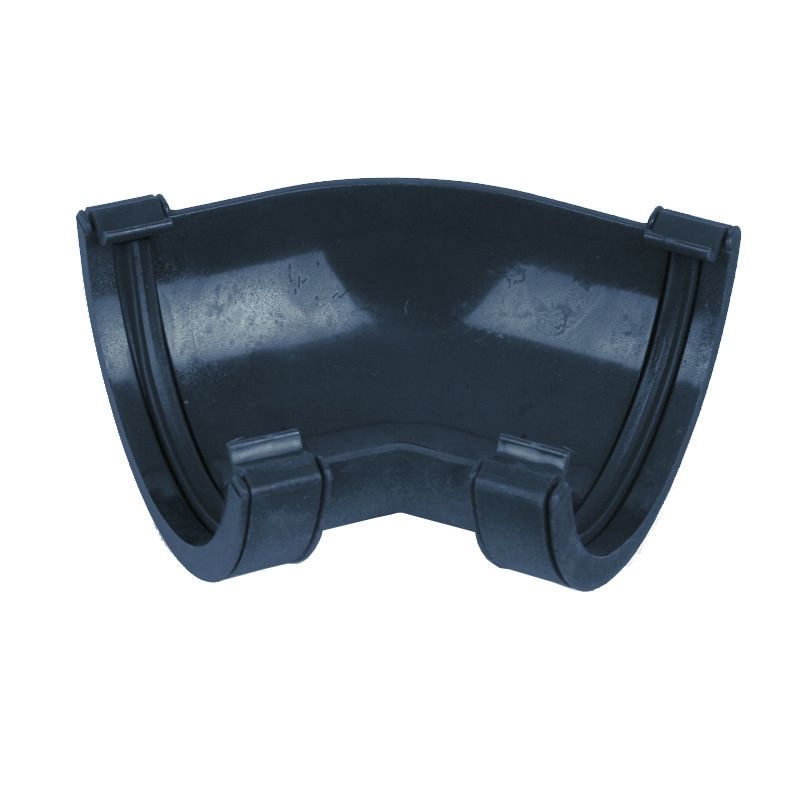 Product image for Cast Iron Style Gutter 112mm Half Round 135dg Angle - Anthracite Grey