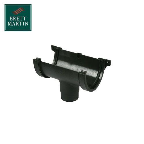 Product image for Cascade Cast Iron Style 115mm Plastic Deepstyle Running Outlet - Black