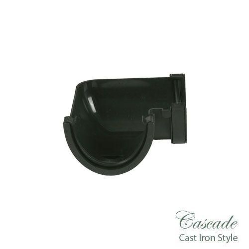Product image for Cascade Iron Style 115mm Plastic Deepstyle 90dg Angle - Black