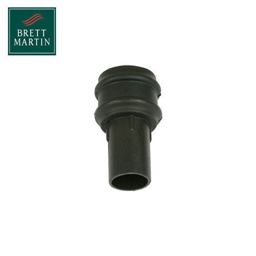 Product image for Cascade Cast Iron Style 68mm Plastic Plain Coupler - Black