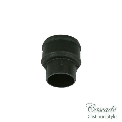 Product image for Cascade Cast Iron Style Black 105mm Round Pipe Coupler