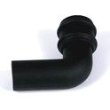 Product image for Cascade Cast Iron Style Black 105mm Round 92.5 Deg Bend