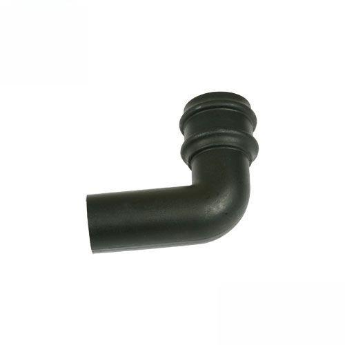 Product image for Cascade Cast Iron Style Black 105mm Round 92.5 Deg Bend