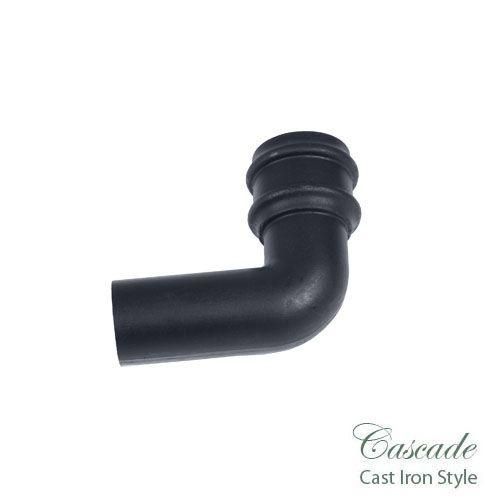 Product image for Cascade Cast Iron Style 68mm Plastic 92.5dg Bend - Grey
