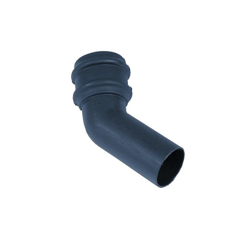 Product image for Cast Iron Style Round Downpipe 135dg Bend 68mm - Anthracite Grey