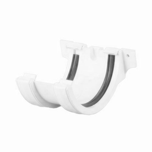 Product image for Brett Martin Plastic Guttering Half Round Style Union Bracket 112mm - Arctic White