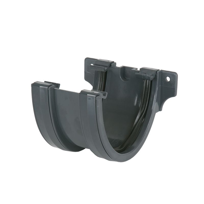 Product image for Brett Martin Plastic Guttering Deepstyle Union Bracket 115mm - Anthracite Grey