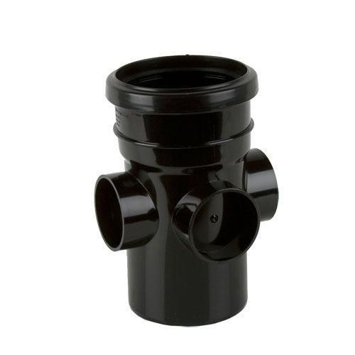 Product image for Cascade Cast Iron Style 110mm Single Socket Triple Boss Pipe (Sand)