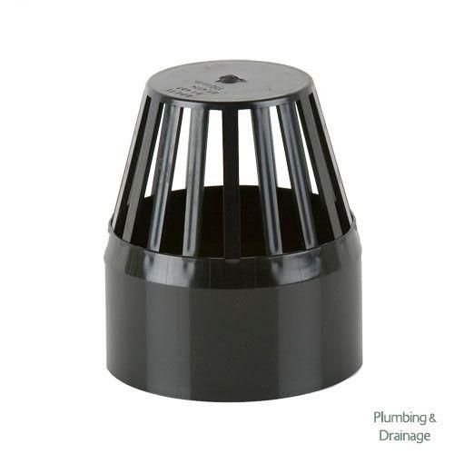 Image of Cascade Cast Iron Style 110mm Plastic Vent Cowl (Black)