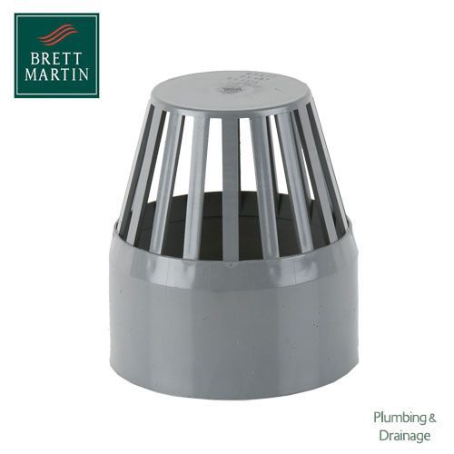 Image of Cascade Cast Iron Style 110mm Plastic Vent Cowl (Grey)