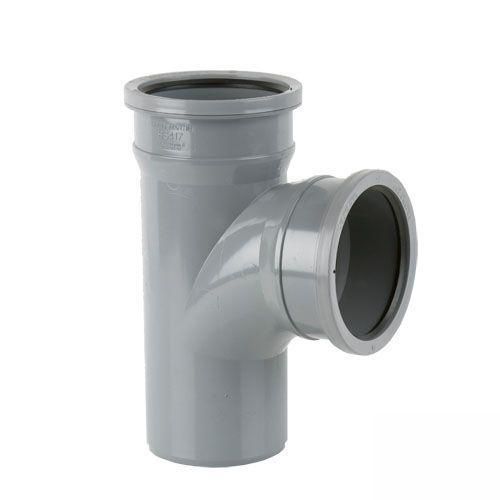 Product image for Cascade Cast Iron Style 110mm 92.5dg Double Socket Plain Branch Grey