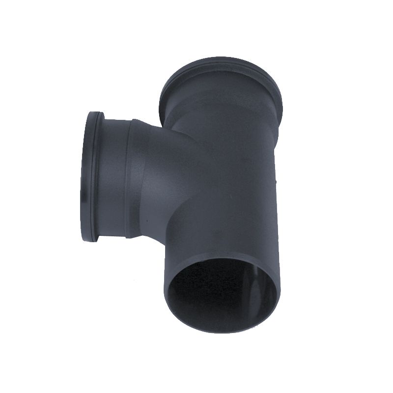 Product image for Cast Iron Style Soil Pipe 92.5dg Branch 110mm - Anthracite Grey