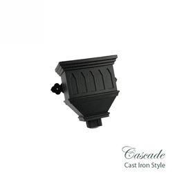 Product image for Cascade Cast Iron Style 100mm x 75mm Bath Hopper Windowed (White)