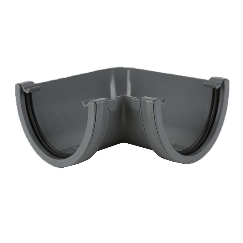 Product image for Brett Martin Plastic Guttering Deepstyle Industrial 90 Degree Angle 170mm - Grey