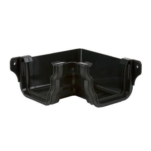 Product image for Brett Martin Plastic Guttering Ogee Prostyle 90 Degree Internal Angle 106mm - Black