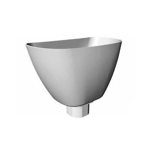 Product image for Freeflow Round Plastic Downpipe Hopper White