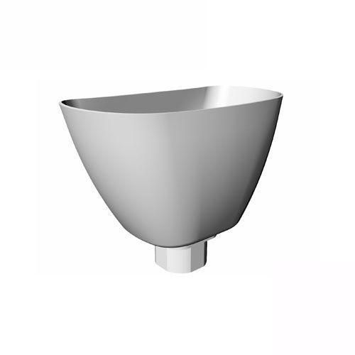 Product image for Freeflow Round Plastic Downpipe Hopper White