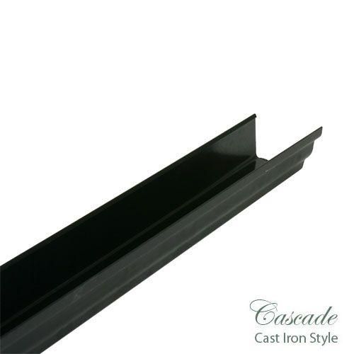Product image for Cascade Cast Iron Style 106mm x 4m Plastic Prostyle Guttering - Black