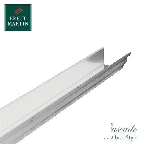 Product image for Cascade Cast Iron Style 106mm x 2m Plastic Prostyle Guttering - White