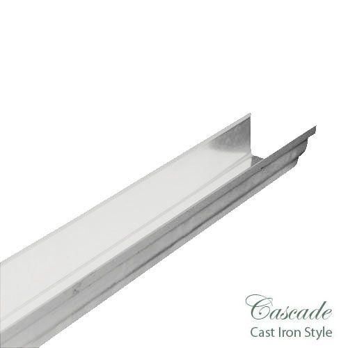Product image for Cascade Cast Iron Style 106mm x 4m Plastic Prostyle Guttering - White