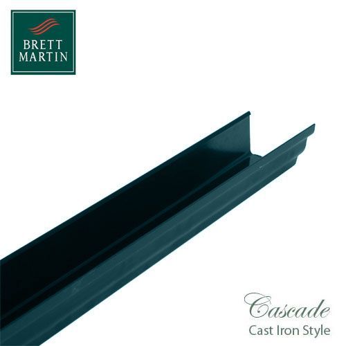 Image of Cascade Cast Iron Style 106mm x 4m Plastic Prostyle Guttering - Green
