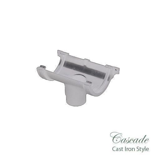 Product image for Cascade Cast Iron Style 112mm Roundstyle Running Outlet - White