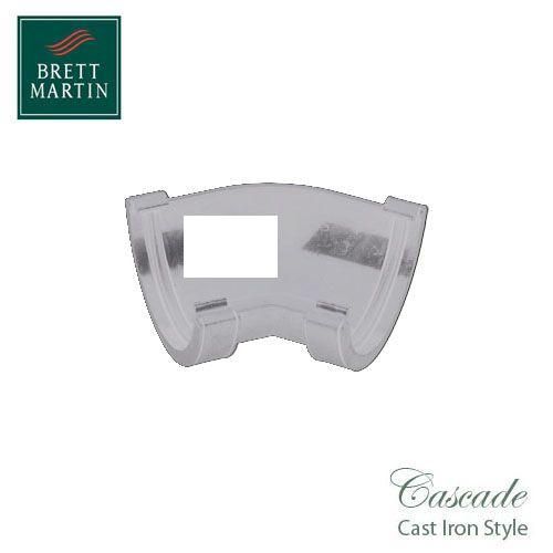 Product image for Cascade Cast Iron Style Roundstyle 112mm Fabricated Angle - White