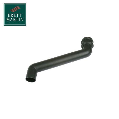 Product image for Cascade Cast Iron Style Black 105mm Round 380mm Offset Bend