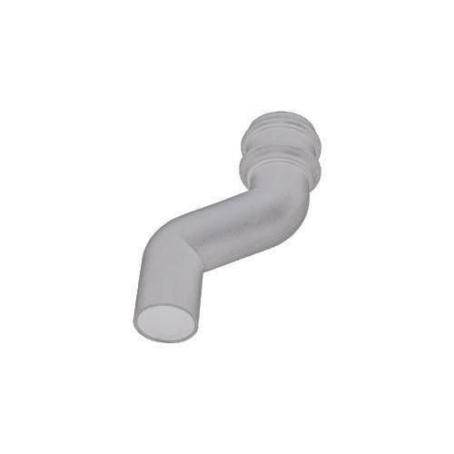 Image of Cascade Cast Iron Style 115mm Round Downpipe Offset Bend - White
