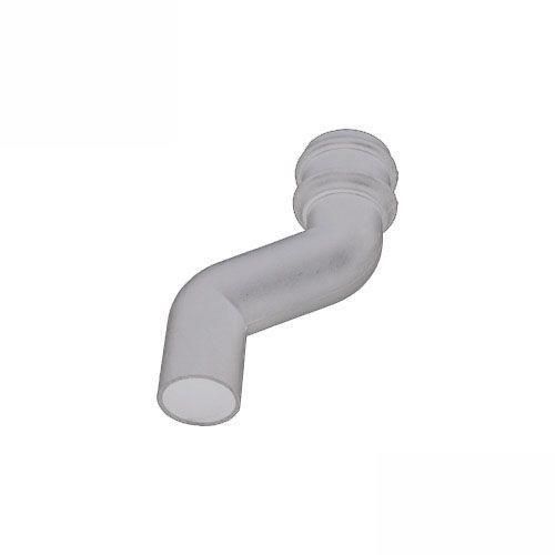 Product image for Cascade Cast Iron Style 105mm Plastic Round 115mm Offset Bend (White)