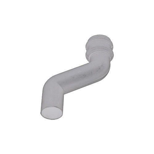 Product image for Cascade Cast Iron Style 105mm Plastic Round 150mm Offset Bend White
