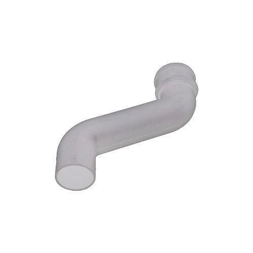 Product image for Cascade Cast Iron Style 105mm Plastic Round 305mm Offset Bend (White)