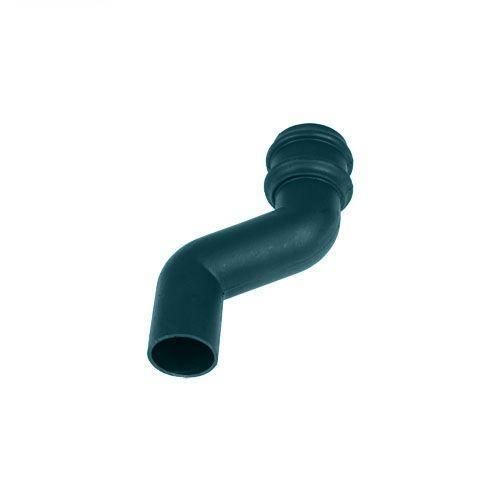 Image of Cascade Cast Iron Style 115mm Round Downpipe Offset Bend - Green