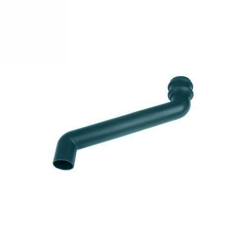 Product image for Cascade Cast Iron Style 380mm Round Downpipe Offset Bend - Green