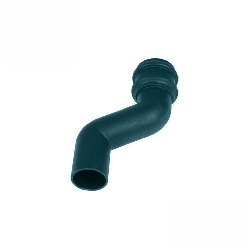 Product image for Cascade Cast Iron Style 105mm Plastic Round 115mm Offset Bend (Green)