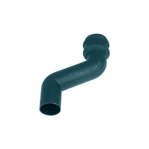 Product image for Cascade Cast Iron Style 105mm Plastic Round 150mm Offset Bend Green