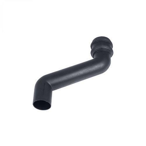 Product image for Cascade Cast Iron Style 105mm Plastic Round 230mm Offset Bend (Grey)