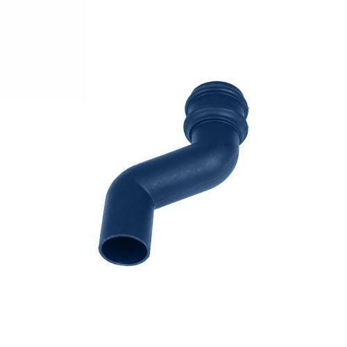 Product image for Cascade Cast Iron Style 105mm Plastic Round 115mm Offset Bend (Blue)