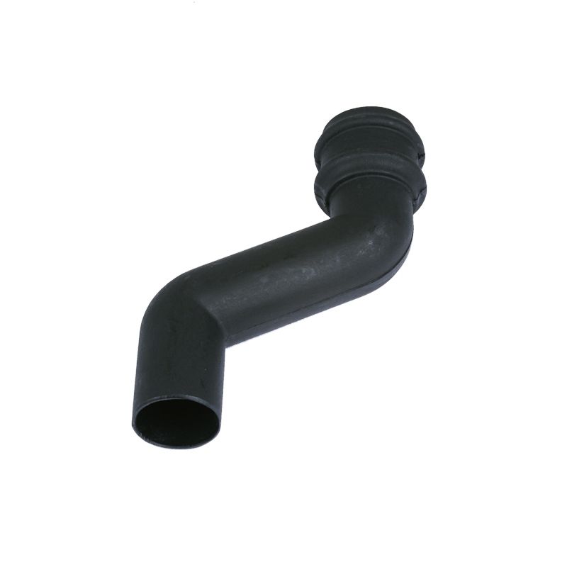 Product image for Cast Iron Style Round Downpipe 150mm Offset 68mm - Anthracite Grey