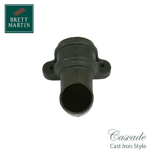 Product image for Cascade Cast Iron Style 68mm Plastic Handed Shoe With Lugs L/H - Black