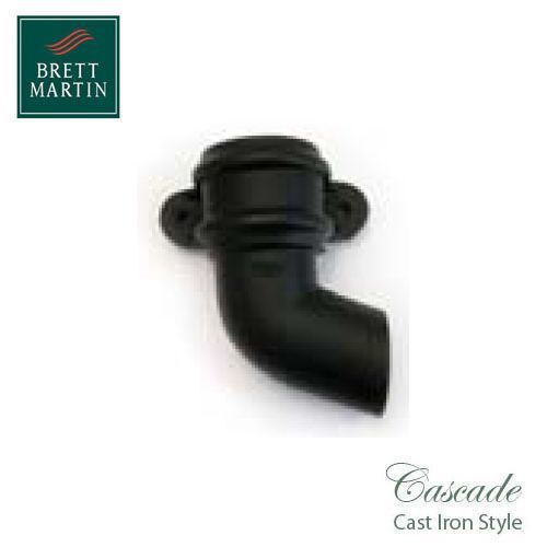 Image of Cascade Cast Iron Style 68mm Plastic Handed Shoe With Lugs R/H - Black