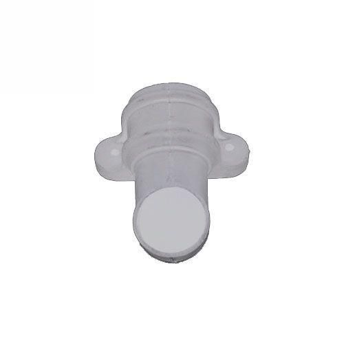 Product image for Cascade Cast Iron Style 68mm Plastic Handed Shoe With Lugs R/H - White