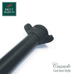 Product image for Cascade Cast Iron Style 68mm x 2.5m Corner Socketed Pipe (Black)