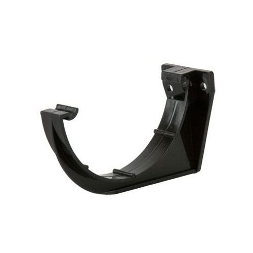 Product image for Brett Martin Plastic Guttering Half Round Style Fascia Bracket 112mm - Black
