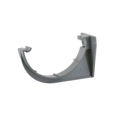 Product image for Brett Martin Plastic Guttering Half Round Style Fascia Bracket 112mm - Grey